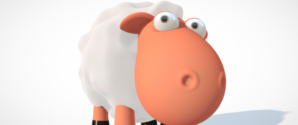 Crafting Art in 8kB - 'The Sheep and the Flower'